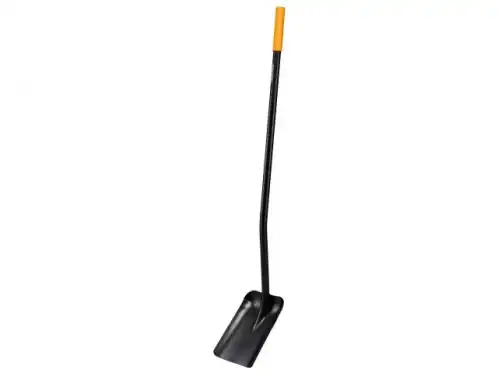 Лопата совковая с ручкой Solid FISKARS (черная) 1066720