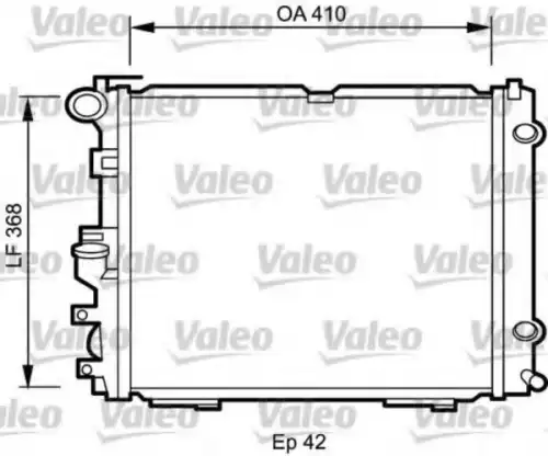 Радиатор системы охлаждения двигателя VALEO 732094