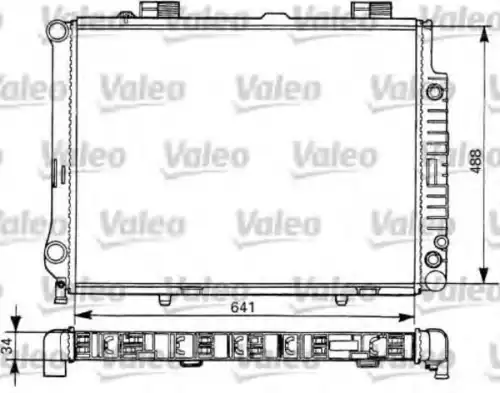 Радиатор системы охлаждения двигателя VALEO 731292