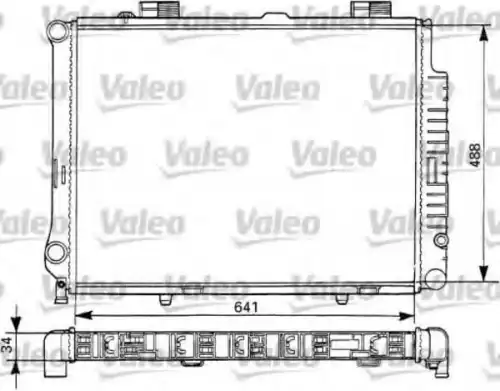 Радиатор системы охлаждения двигателя VALEO 731291