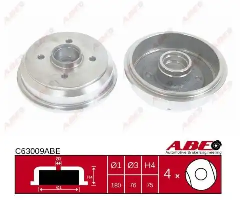Тормозной барабан ABE C63009ABE