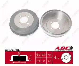 Тормозной барабан ABE C61001ABE
