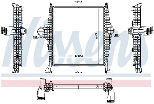 Интеркулер NISSENS 961287