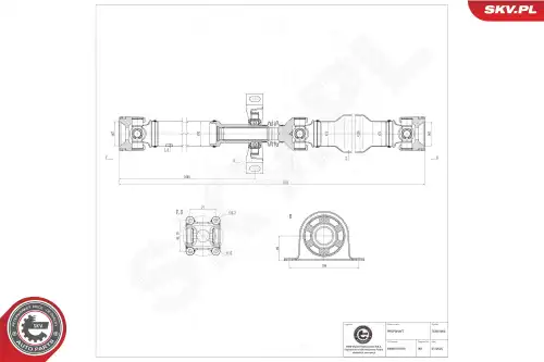 Полуось приводная 76SKV085 SKV