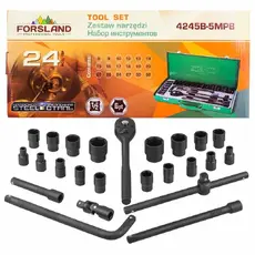 Forsland-4245B-5MPB Набор инструментов 24пр. 1/2' (6гр.)