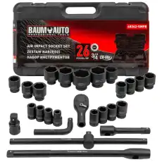 Набор инструментов ударных 26пр. 3/4' (6гр.) BM-68262-5MPB BAUM