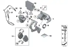 Тормозные колодки дисковые BMW 34 21 6 862 202