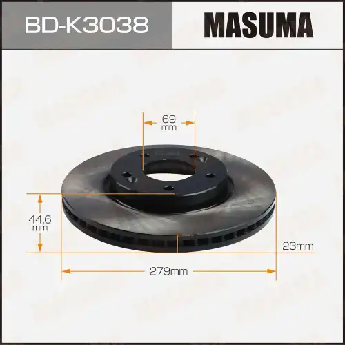 Тормозной диск MASUMA BD-K3038