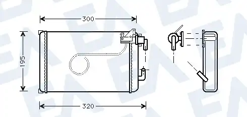 Теплообменник, отопление салона 45C30014 EACLIMA