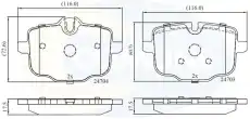 Тормозные колодки дисковые COMLINE CBP06072