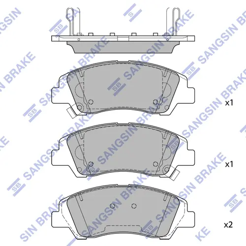 Колодки тормозные SP4492 SANGSIN