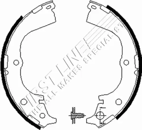 Тормозные колодки барабанные FIRST FBS030