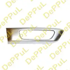Рамка противотуманной фары серебристая DETF047 DEPPUL