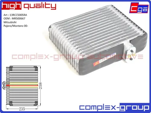 Испаритель кондиционера CGA 13RCC5005RA