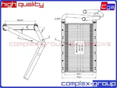 Радиатор отопителя CGA 13HCR1113RA