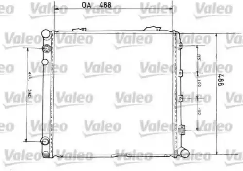 Радиатор системы охлаждения двигателя VALEO 819373