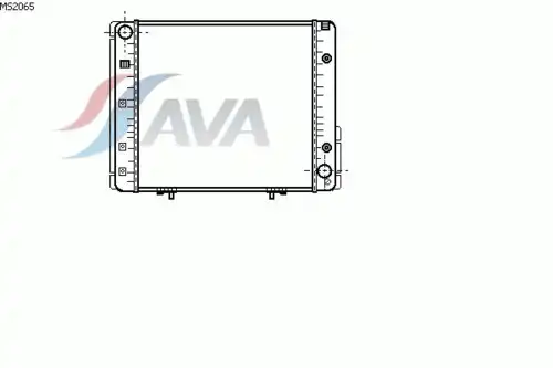Радиатор системы охлаждения двигателя AVA MS2065