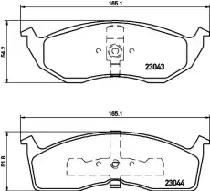 Тормозные колодки дисковые передняя ось HELLA 8DB 355 007-941
