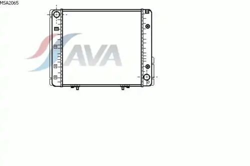 Радиатор системы охлаждения двигателя AVA MSA2065