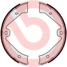 Тормозные колодки барабанные задняя ось BREMBO S65505