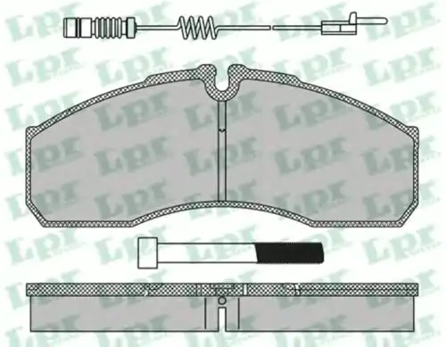 Тормозные колодки дисковые передняя ось LPR 05P1462