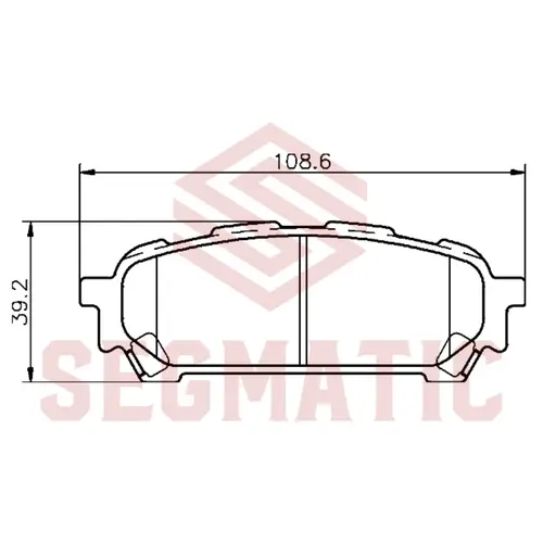 Тормозные колодки дисковые SEGMATIC SGBP2845