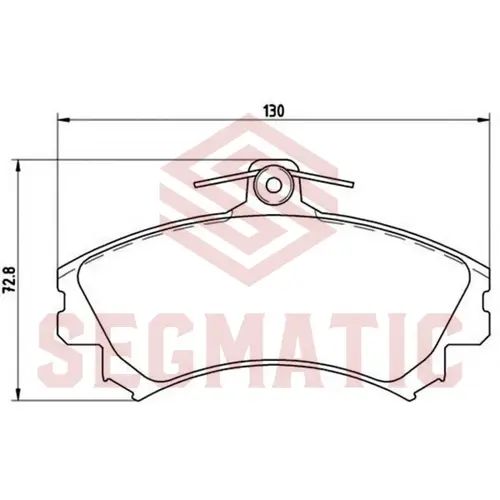 Тормозные колодки дисковые SEGMATIC SGBP2870