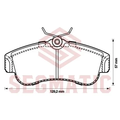 Тормозные колодки дисковые SEGMATIC SGBP2882