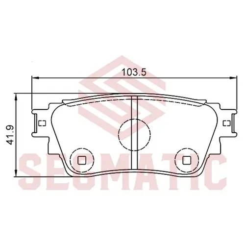 Тормозные колодки дисковые SEGMATIC SGBP2887