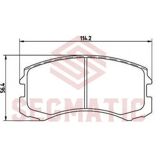Тормозные колодки дисковые SEGMATIC SGBP2910