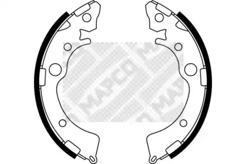 Тормозные колодки барабанные задняя ось MAPCO 8523
