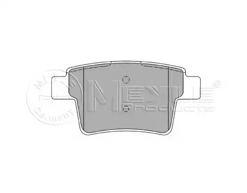 Тормозные колодки дисковые задняя ось MEYLE 025 242 6017