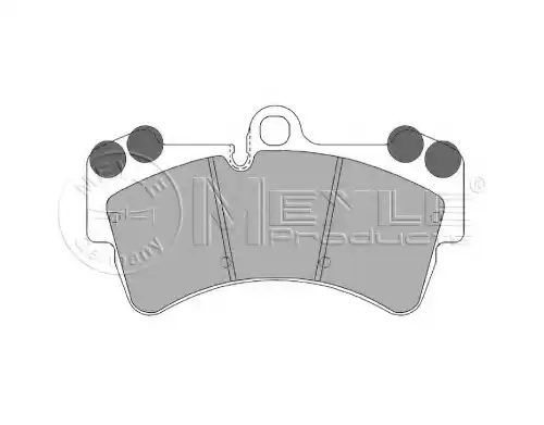 Тормозные колодки дисковые передняя ось MEYLE 025 236 9317