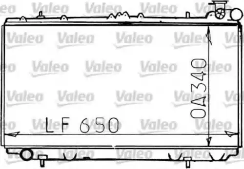 Радиатор системы охлаждения двигателя VALEO 731193