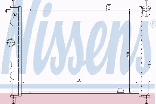 Радиатор кондиционера (конденсатор) NISSENS 63059