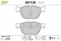 Тормозные колодки дисковые передняя ось VALEO 601130