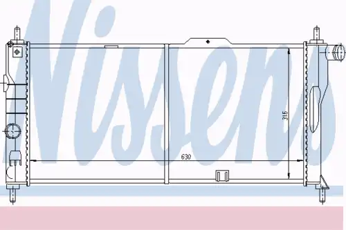 Радиатор кондиционера (конденсатор) NISSENS 63273