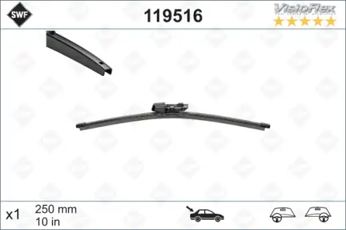 Щетка стеклоочистителя 119 516 SWF 250/10" мм/",