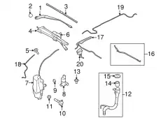 Щетка стеклоочистителя LR018459 LAND ROVER