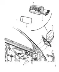 Элемент зеркальный 68067727AA FIAT