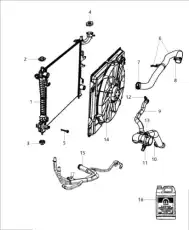 Патрубок радиатора 52014834AD FIAT