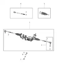 Наконечник, RAM1500 19-, 68399088AC FIAT