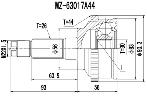 Автозапчасть 77MZ300 PROCARO