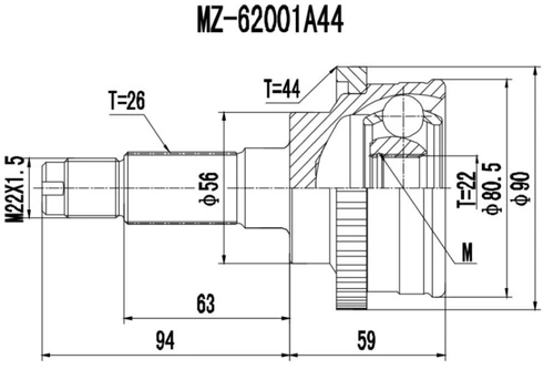 Автозапчасть 77MZ400 PROCARO