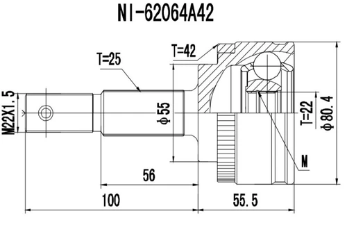 Автозапчасть 77NS040 PROCARO