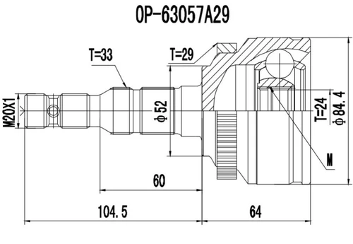 Автозапчасть 77OP950 PROCARO