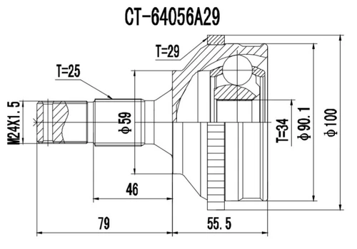 Автозапчасть 77PE020 PROCARO