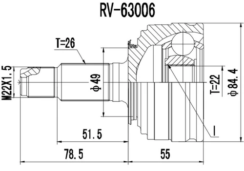 Автозапчасть 77RV800 PROCARO