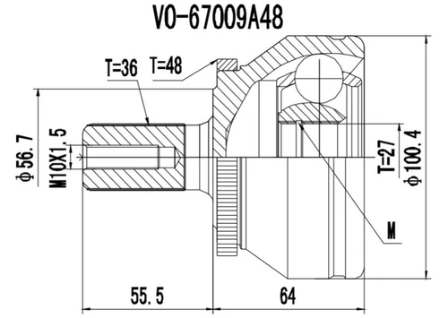 Автозапчасть 77VO030 PROCARO