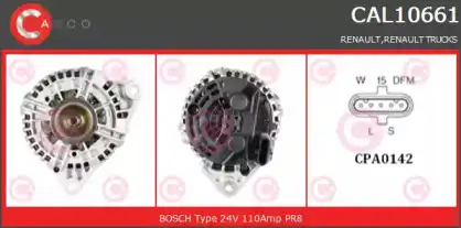генератор \RENAULT CAL10661GS CASCO